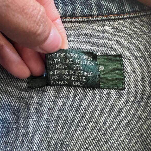 Vintage Hunt Club Men's Denim Jean Jacket Blue Upcycled Size Medium - Picture 6 of 8